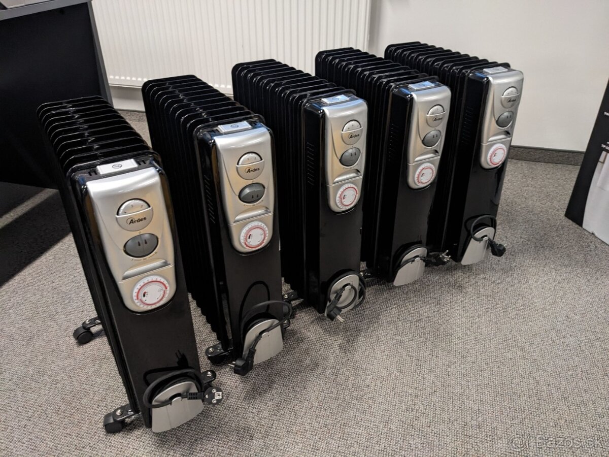 Olejový, elektrický radiátor s časovačom - 4