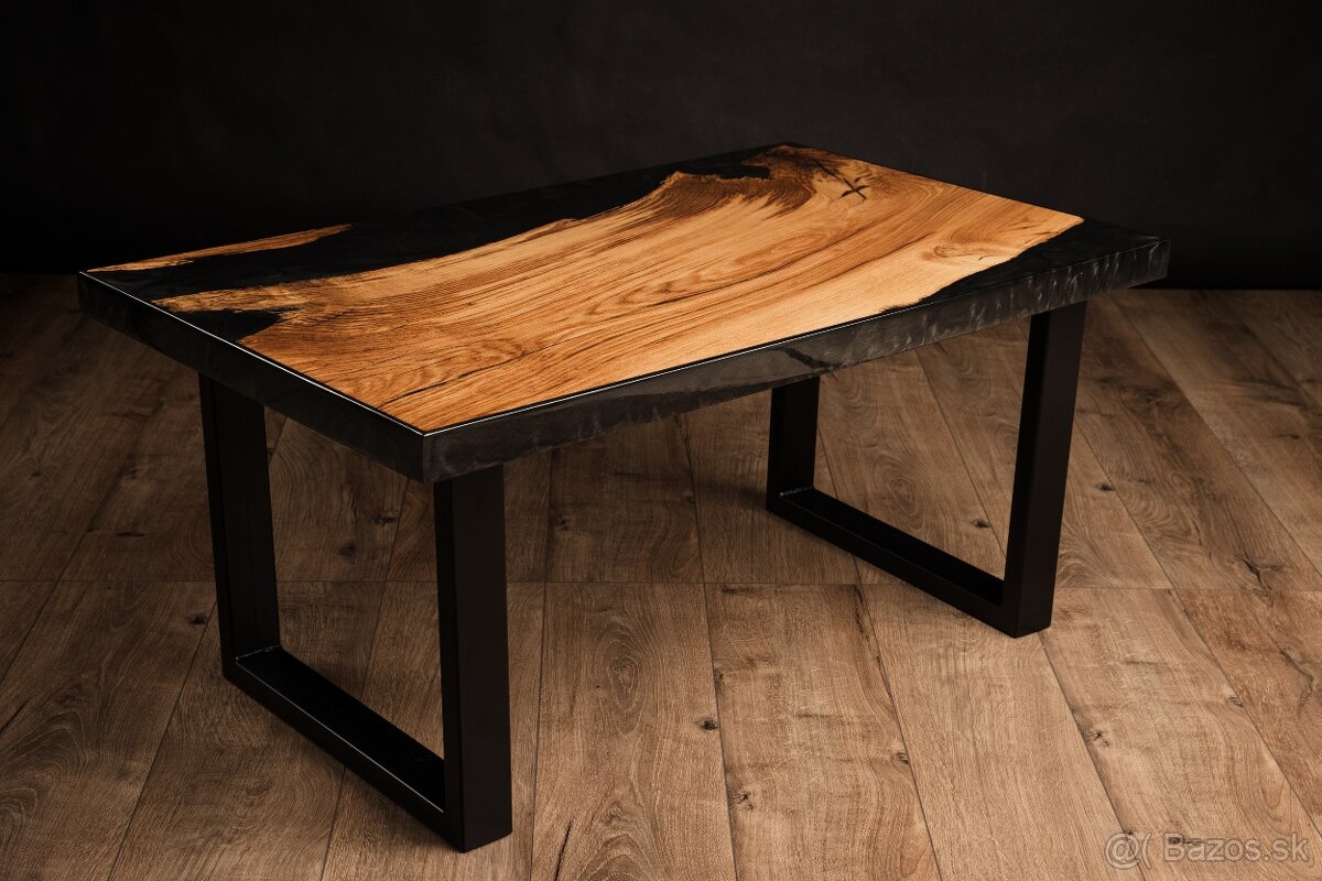 Dubovy epoxidovy stolik - 4