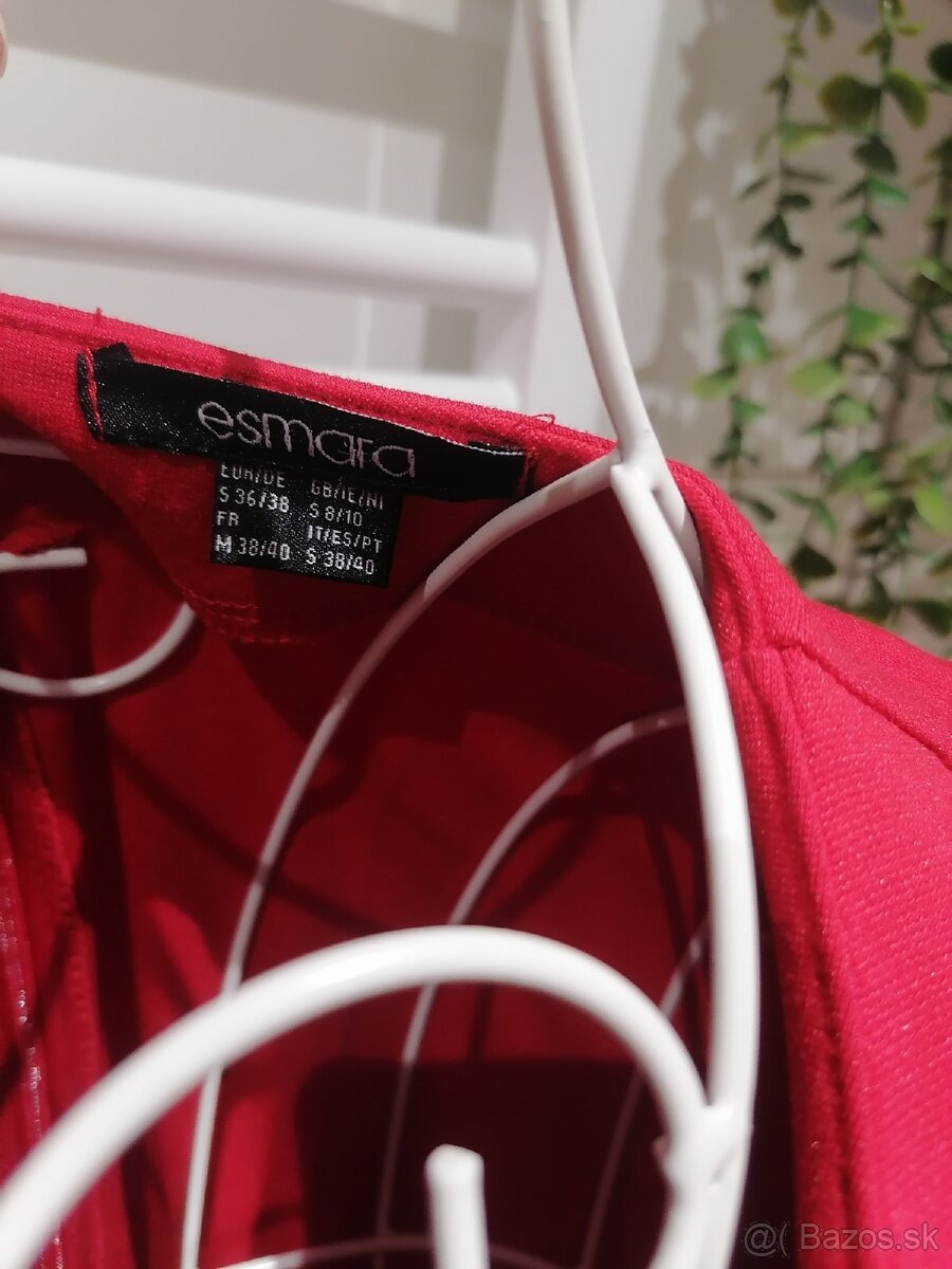 Elegantné dámske šaty Esmara, Veľkosť S (36/38), červené - 4