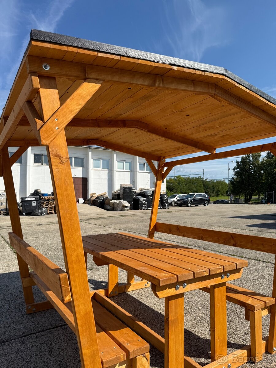 Masívne sedenie kryté, altanok - 4