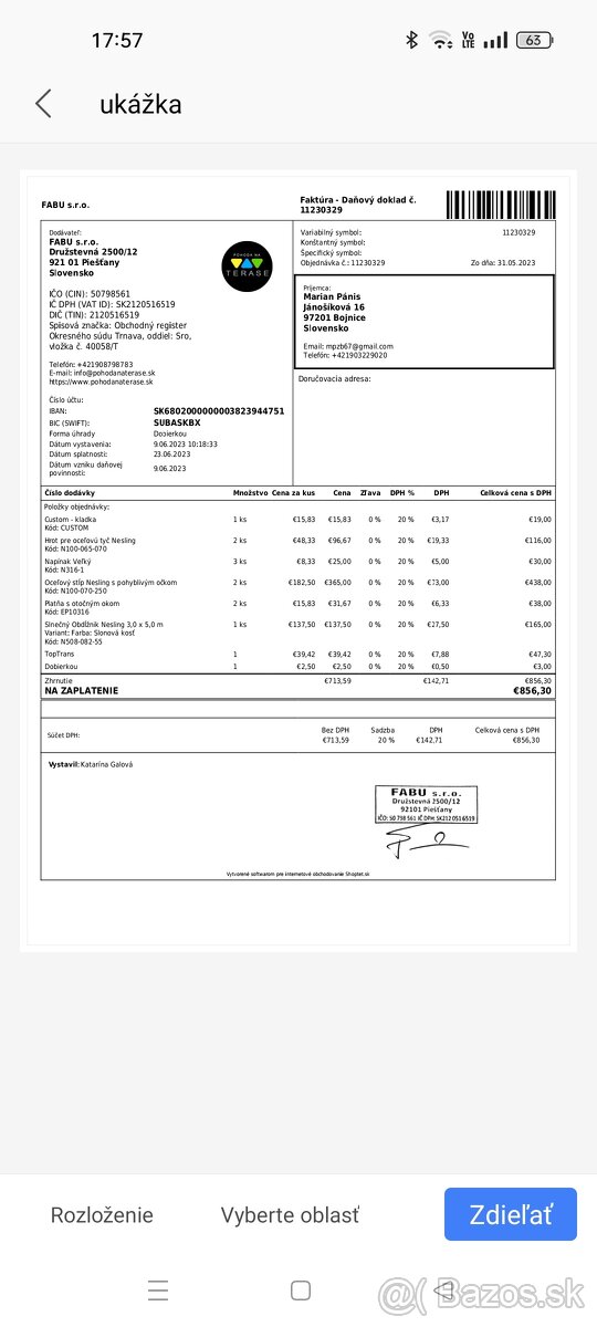 Slnečná plachta - 4