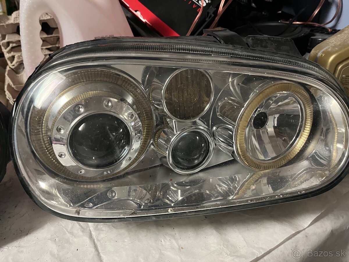 VW Golf MK4 angel eyes šošovky - 4