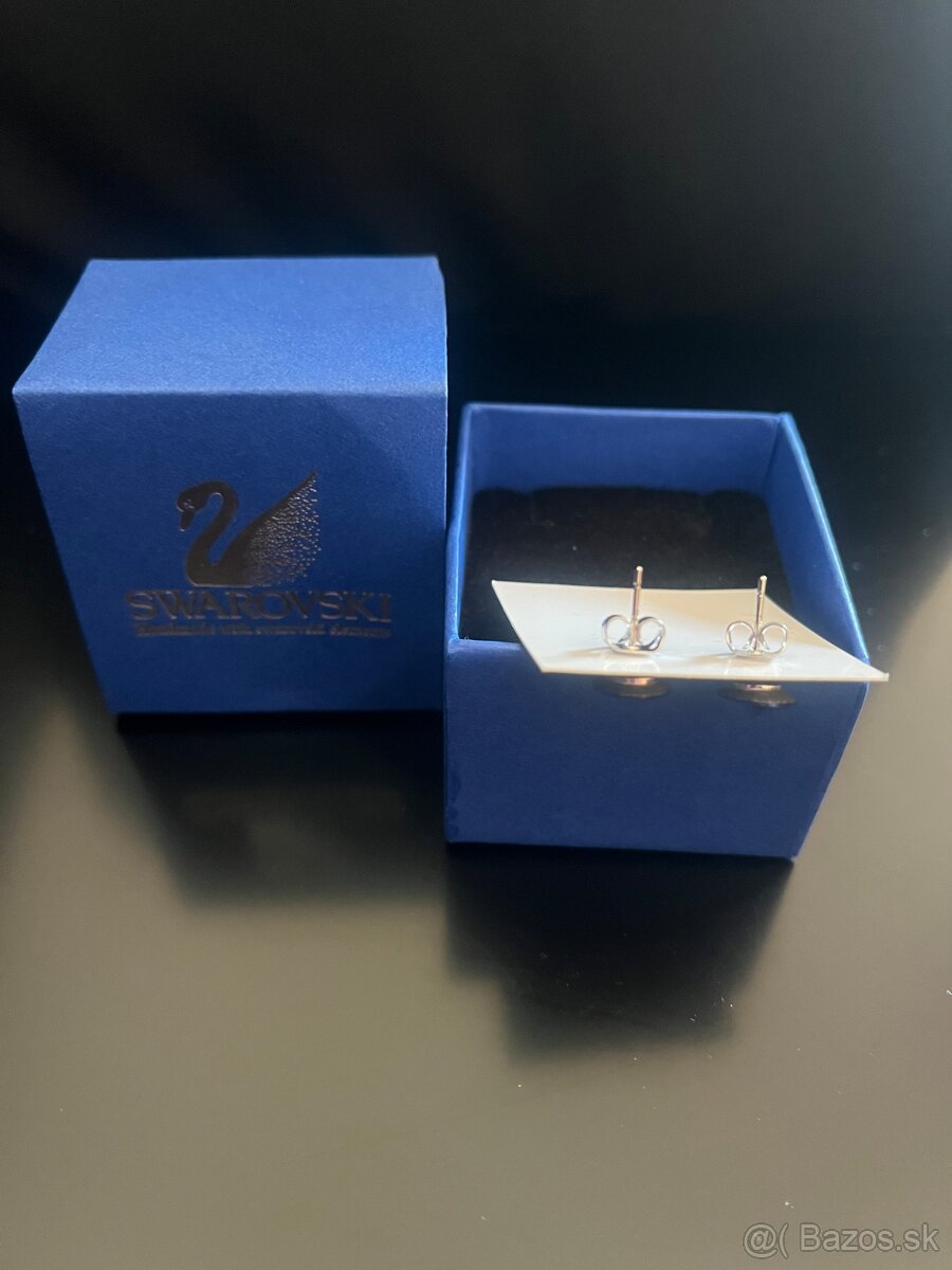 Modré náušnice Swarovski - 4