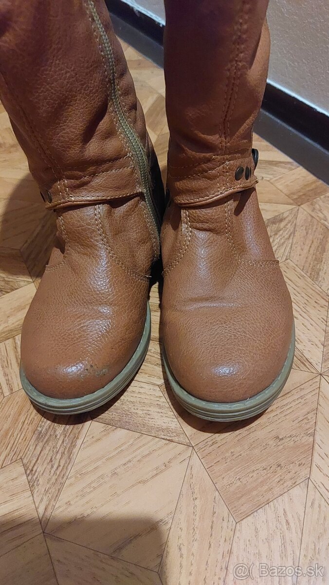 Zimné zateplené čižmy pre dievča v.27 - 4