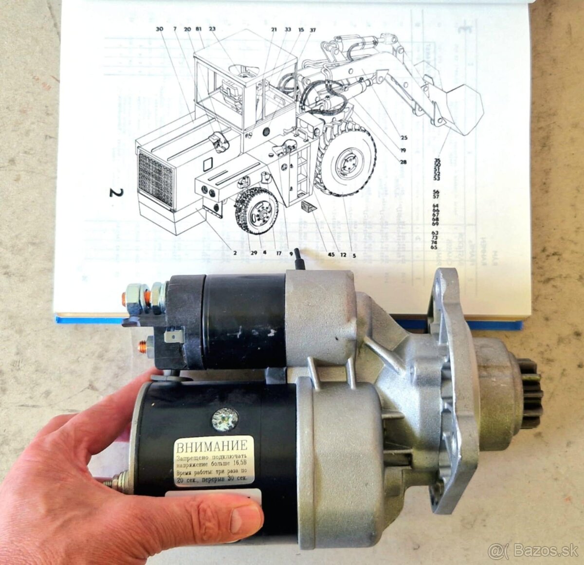 Štartér UN 053, UNO 180 - 4
