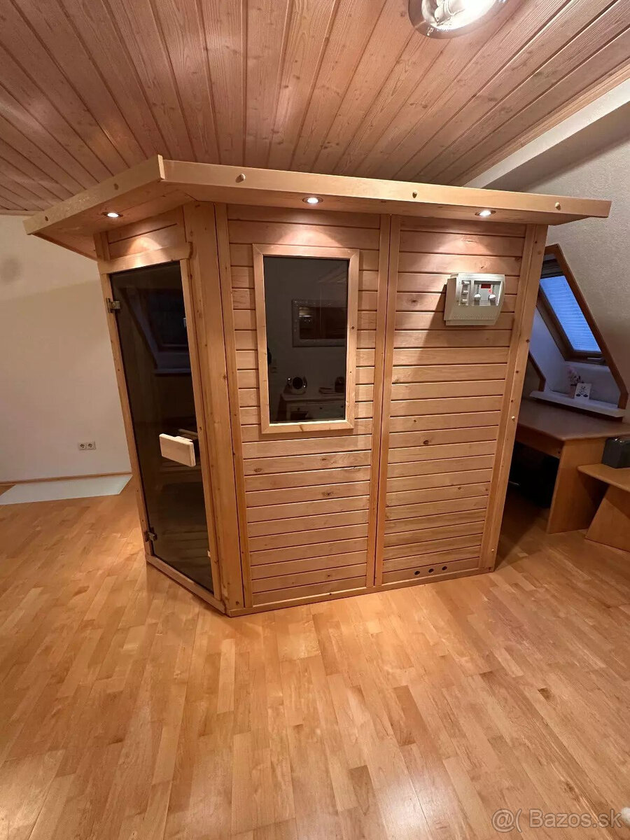 exkluzívna sauna saunová kabína vnútorná sauna 221x200cm 9kW - 4