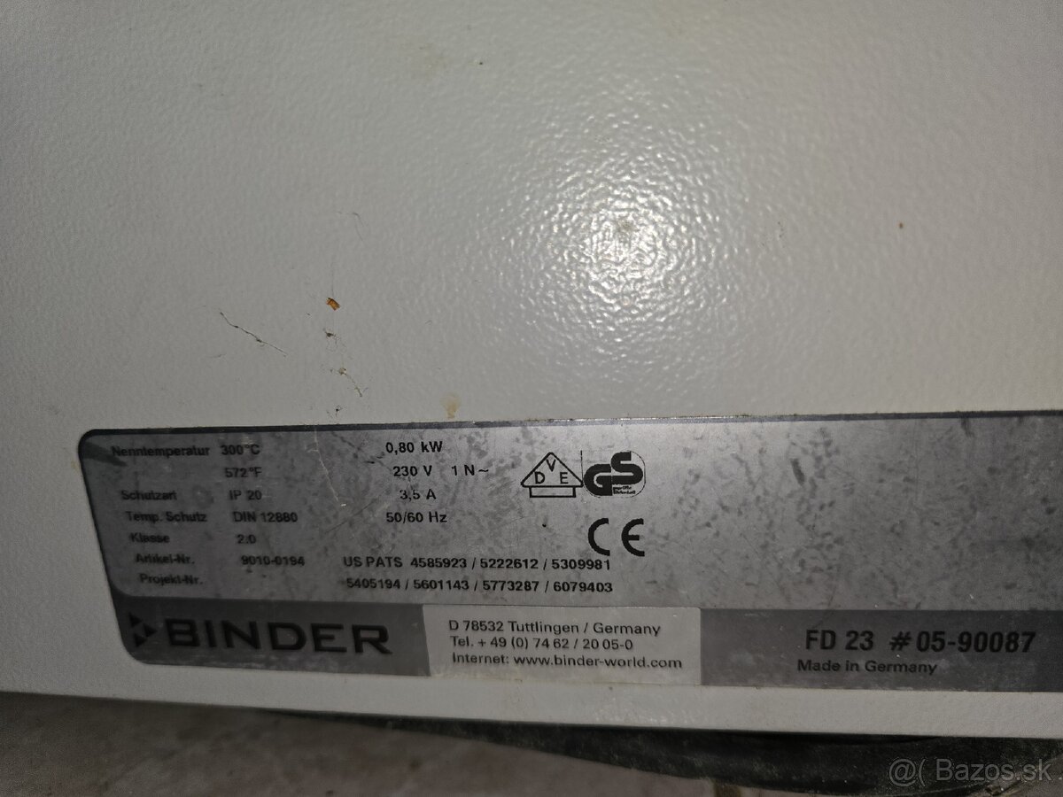 BINDER FD23 Sušiareň - 4