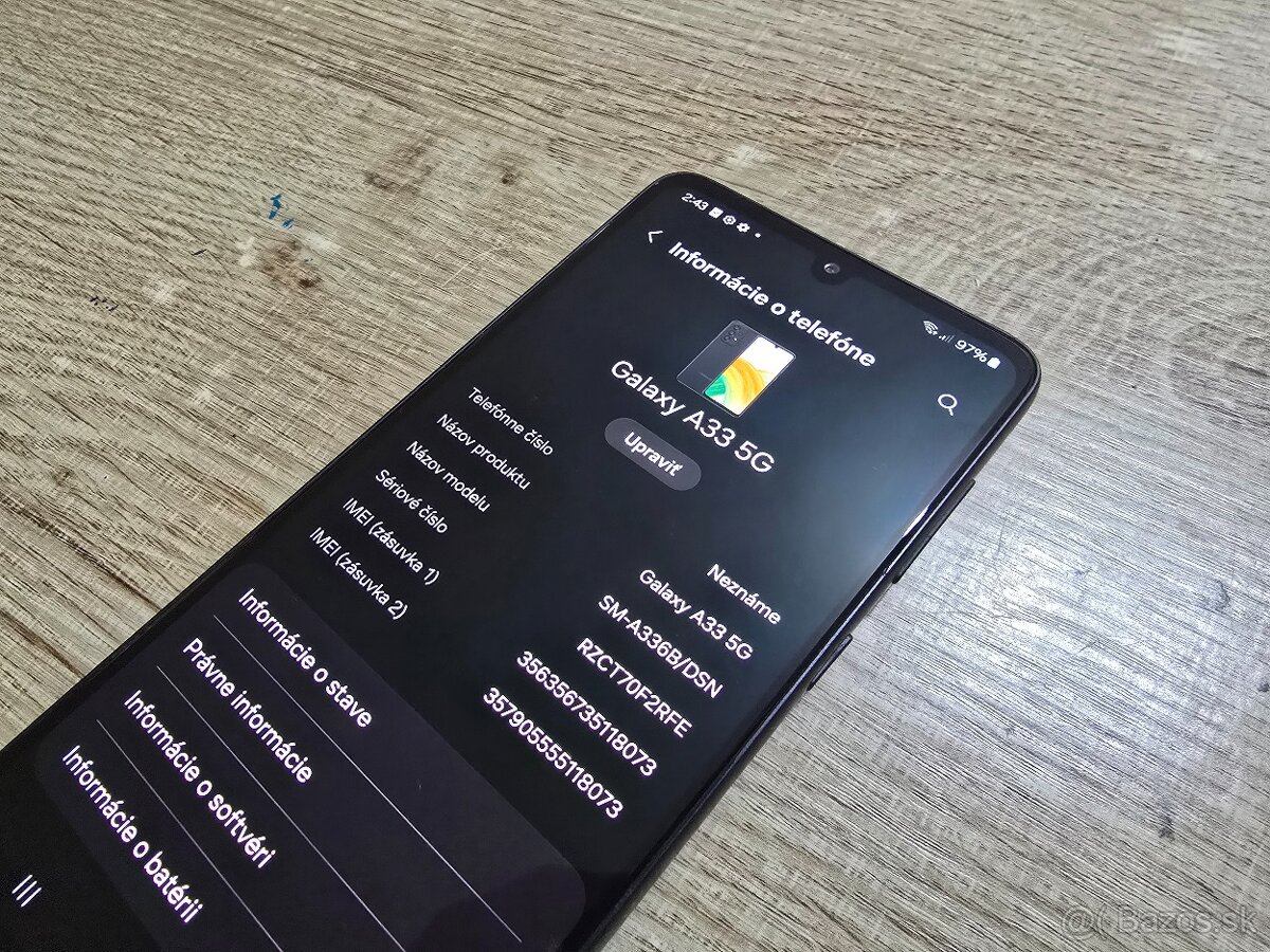 Samsung A33 5G 128gb dual sim plnefunkcny ma len jemne znamk - 4