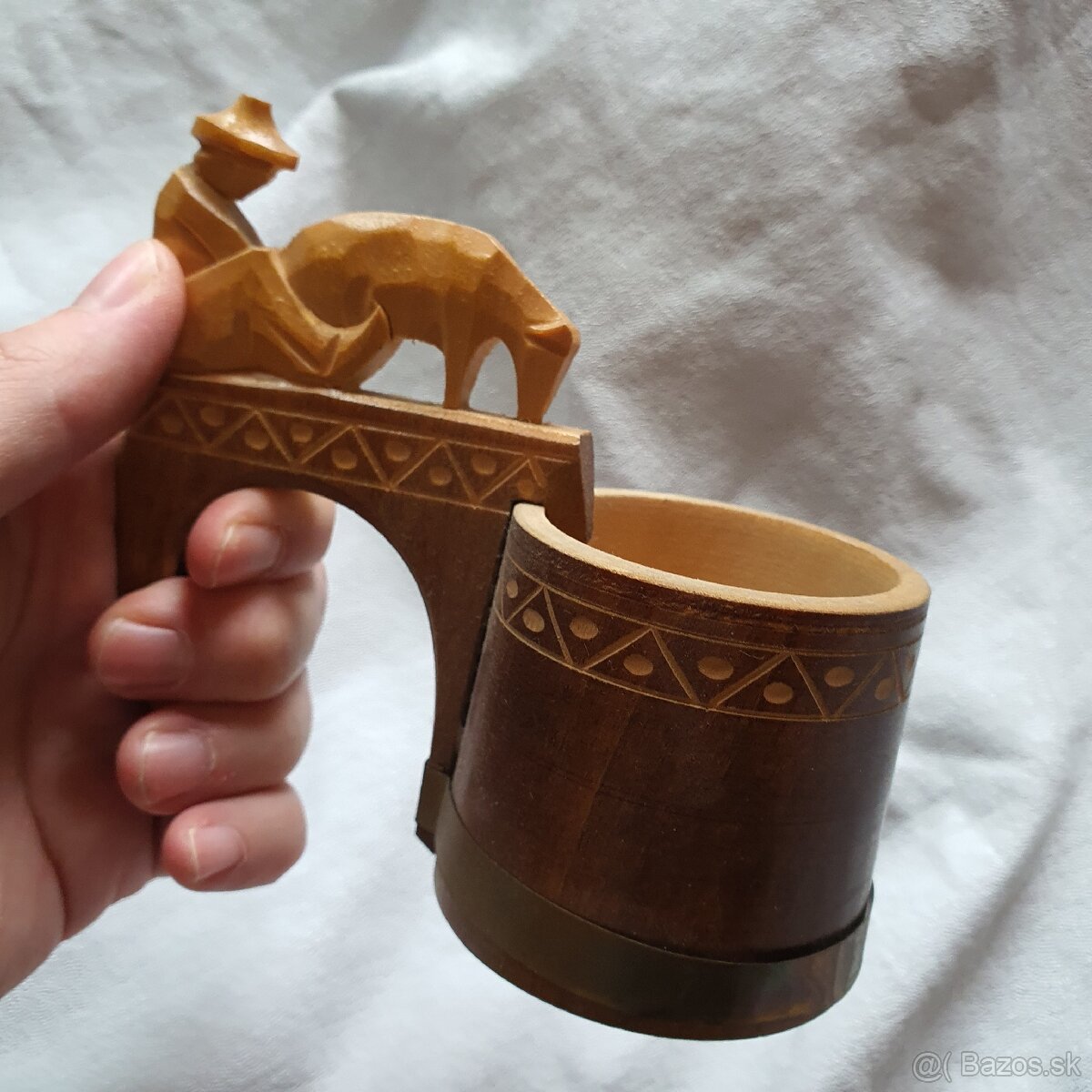 Ľudové starožitné drevené črpáky - 4