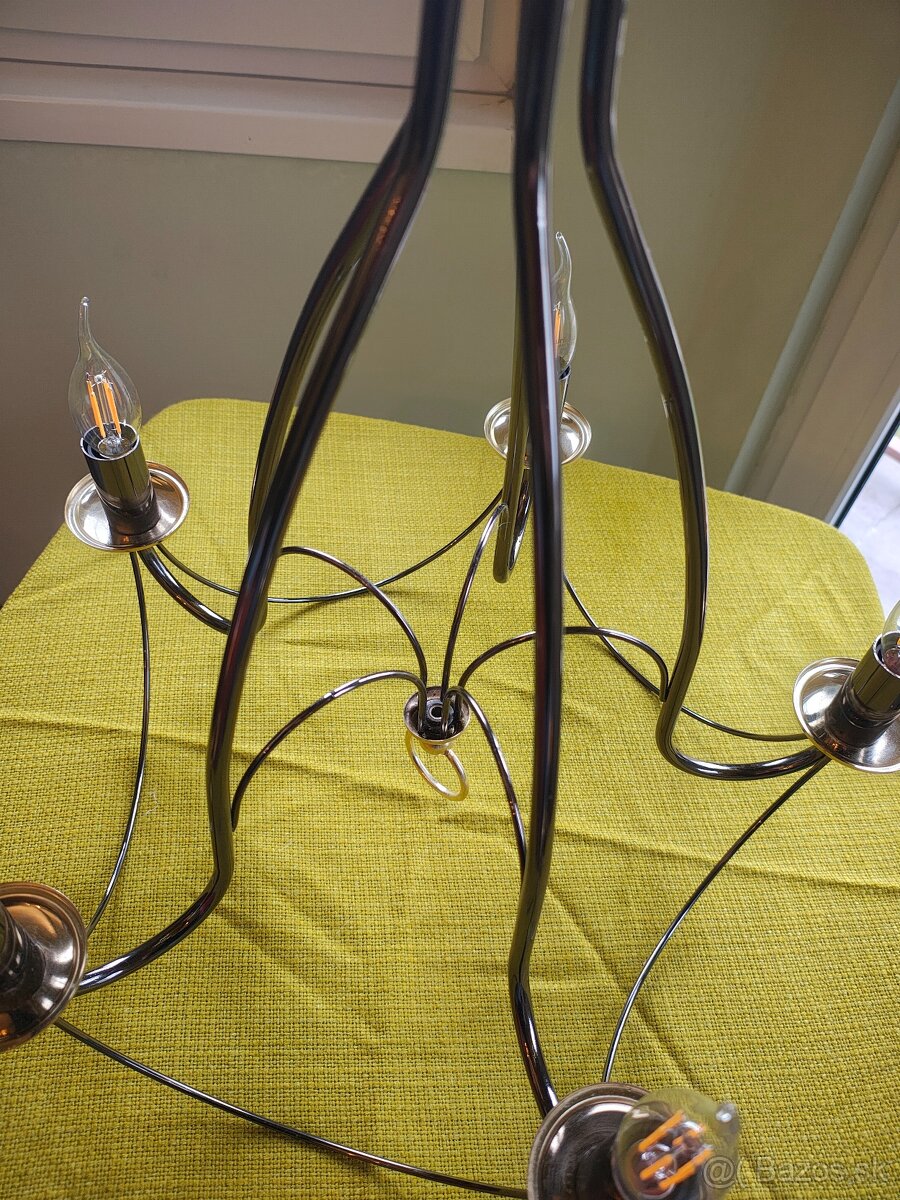 Kovový chrómový luster - 4