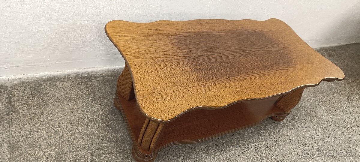 Rustikální konferenční stolek, nábytek z masívu - 4