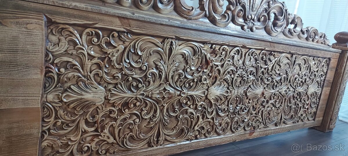 Drevená posteľ 180×200cmvrátane ortopedických roštov - 4