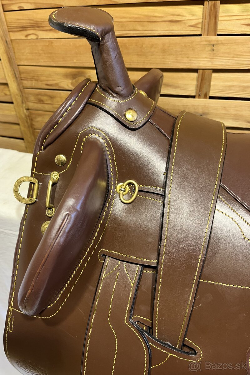 Australské sedlo s hruškou hnědé - 4