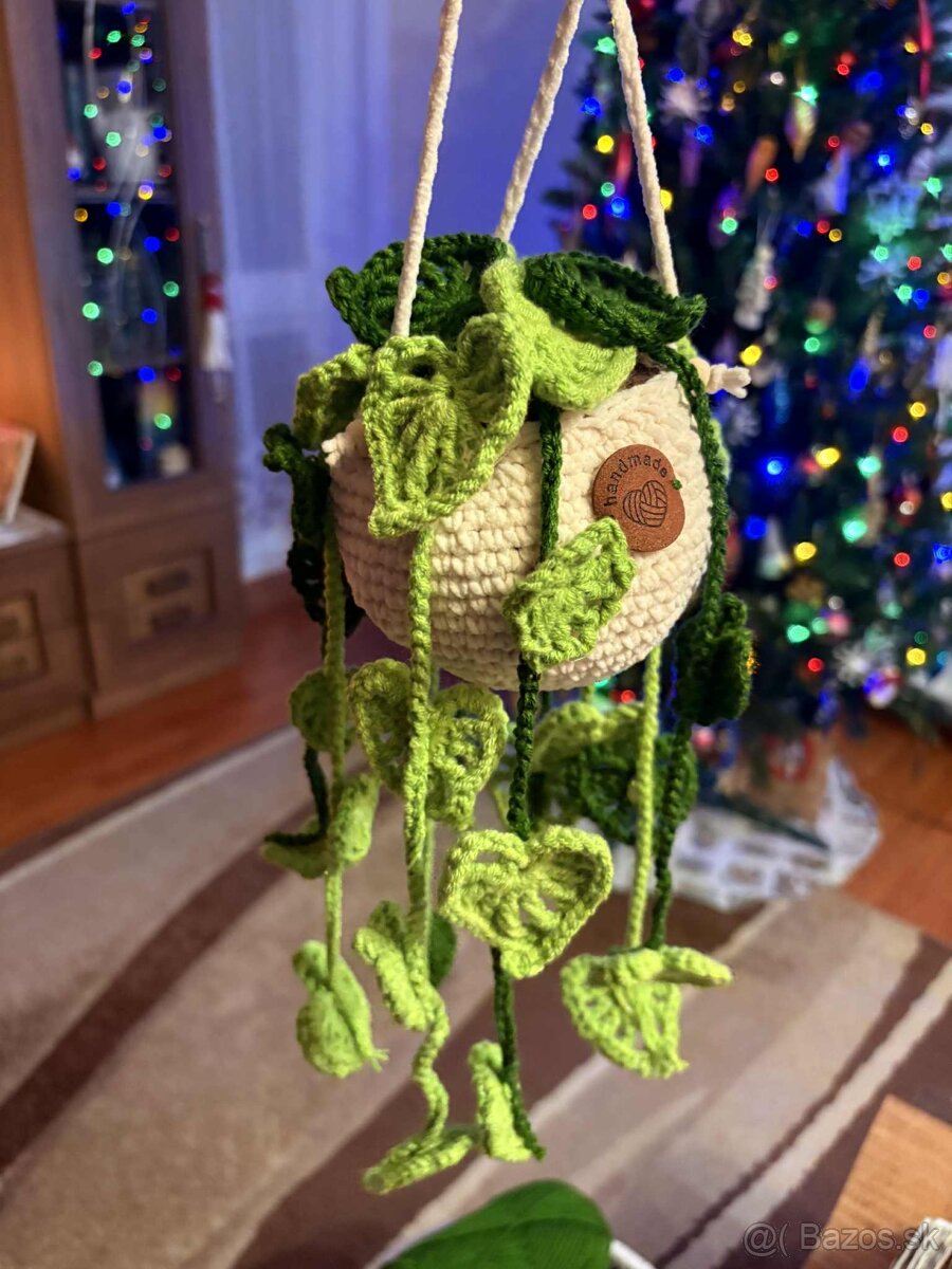 Ručne háčkované kvety, košíčky a dekorácie 🌹🌷🧶🧵 - 4