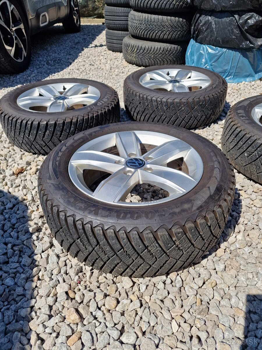 5x112 R16 orig. Volkswagen T-Roc + 205/60 R16 zimné sada - 4