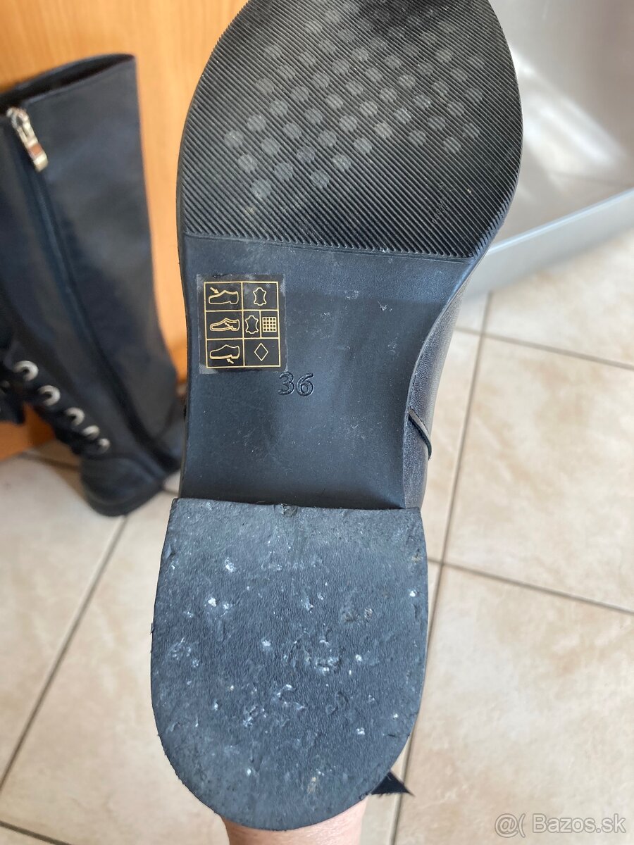 Kožené čižmy č.36 - 4