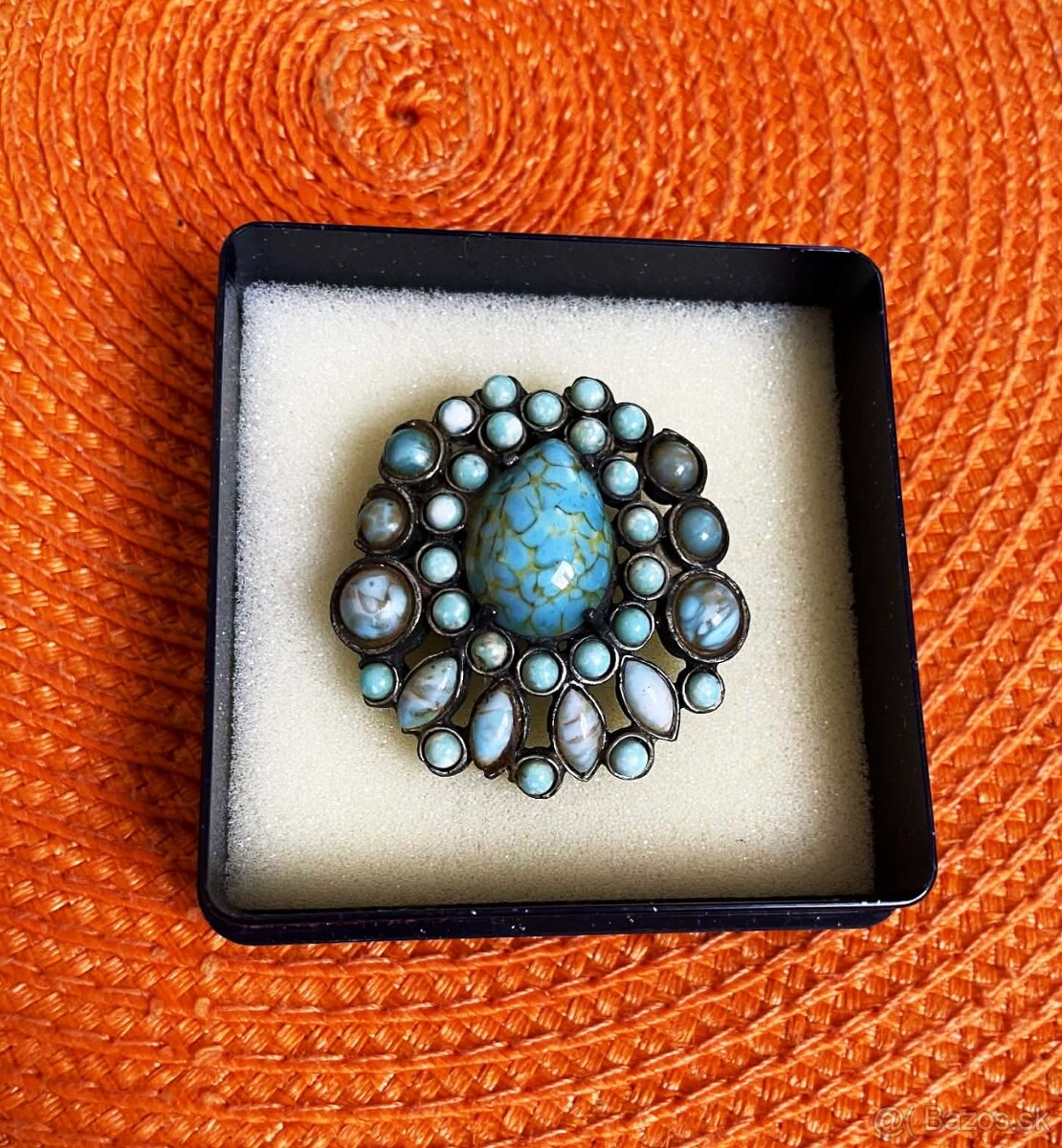 Starožitná vintage brošňa - 4