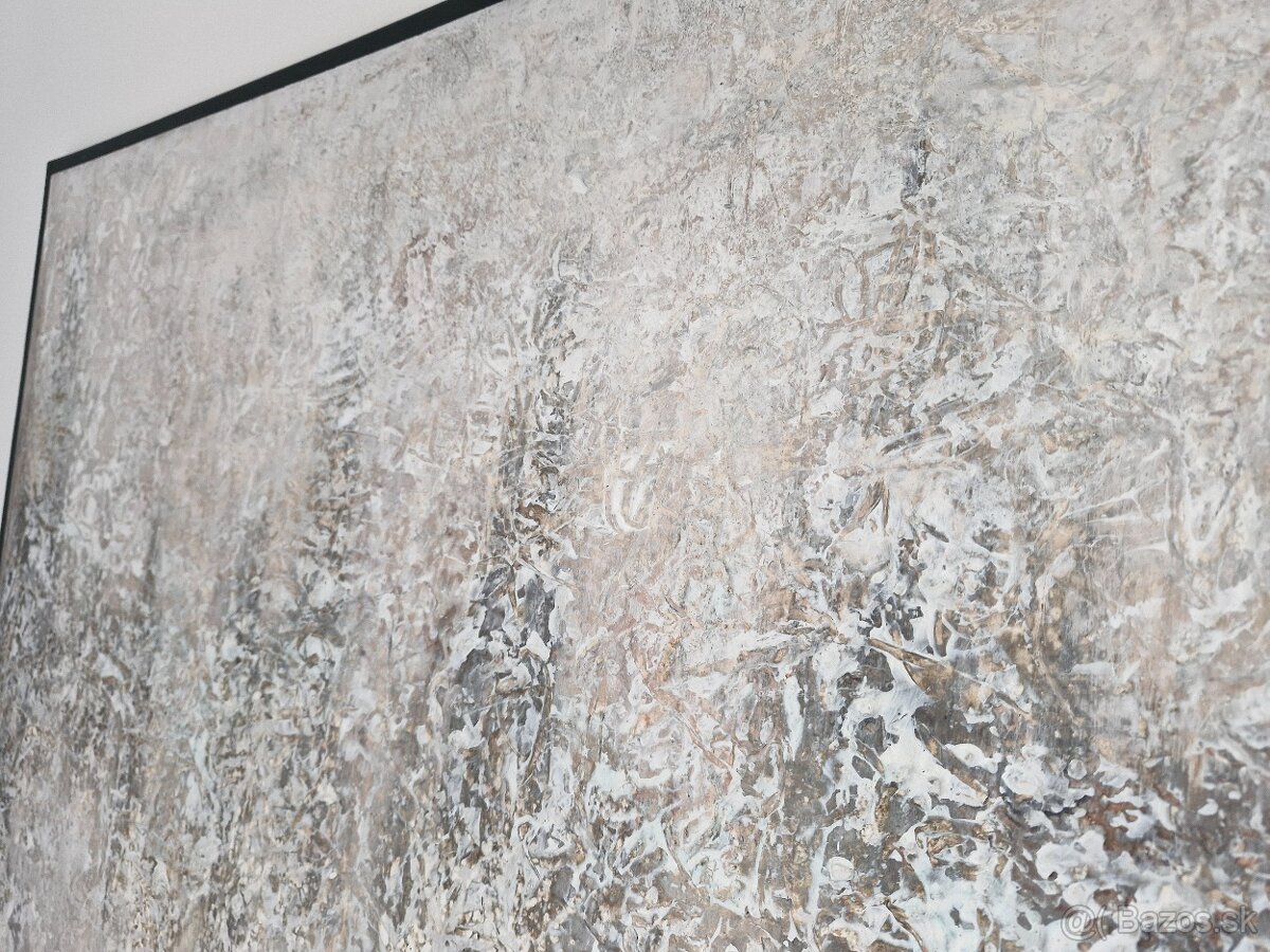 Abstraktný obraz štrukturovaný 140x70cm T - 4