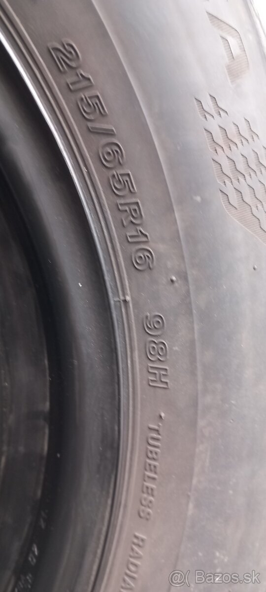 Plechovy disk 5x108 r16 a pneu 215/65 r16 - 4