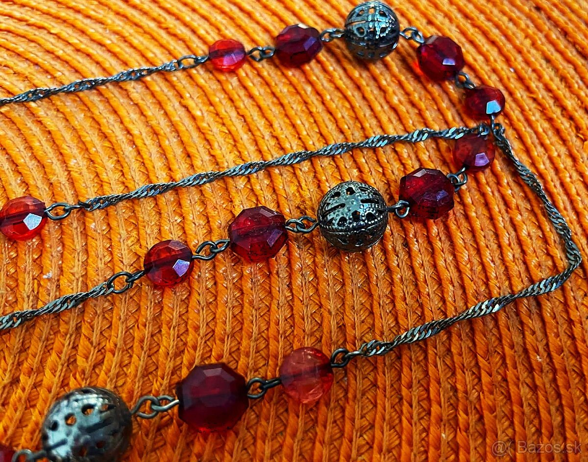 Starožitný vintage náhrdelník - 4