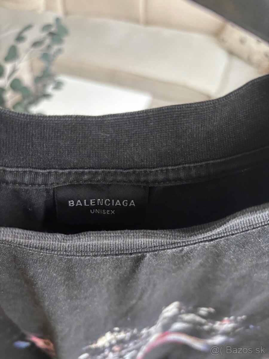 Balenciaga šedé tričko - 4