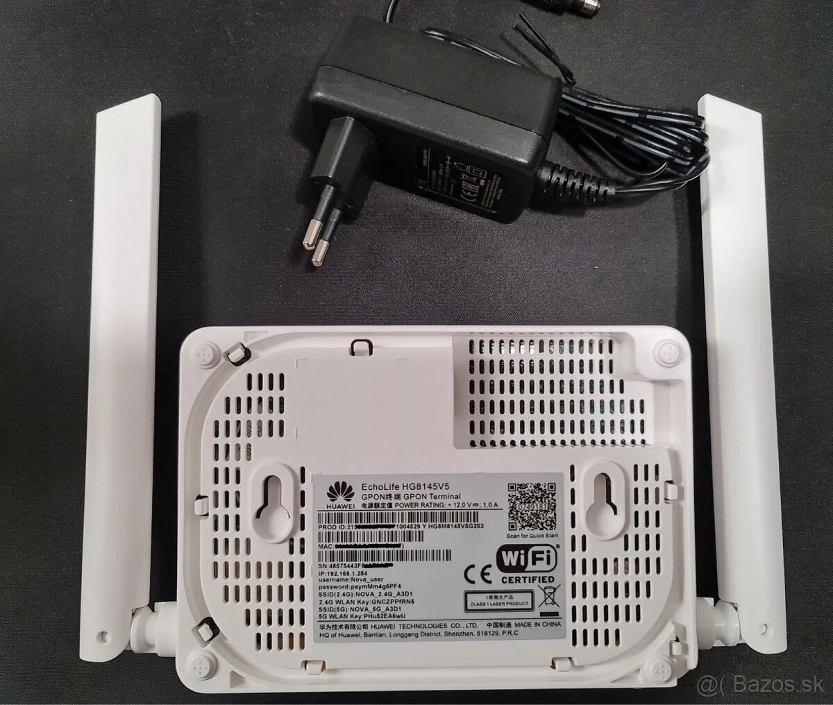 Wi-Fi Router Huawei HG8145v5 1000Mbps - 4