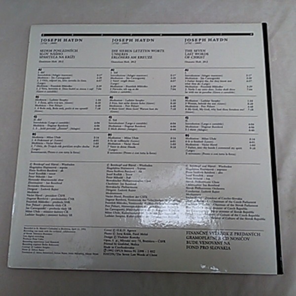 JOSEPH HAYDN ORATORIO - THE SEVEN LAST WORDS OF CHRIST - 4