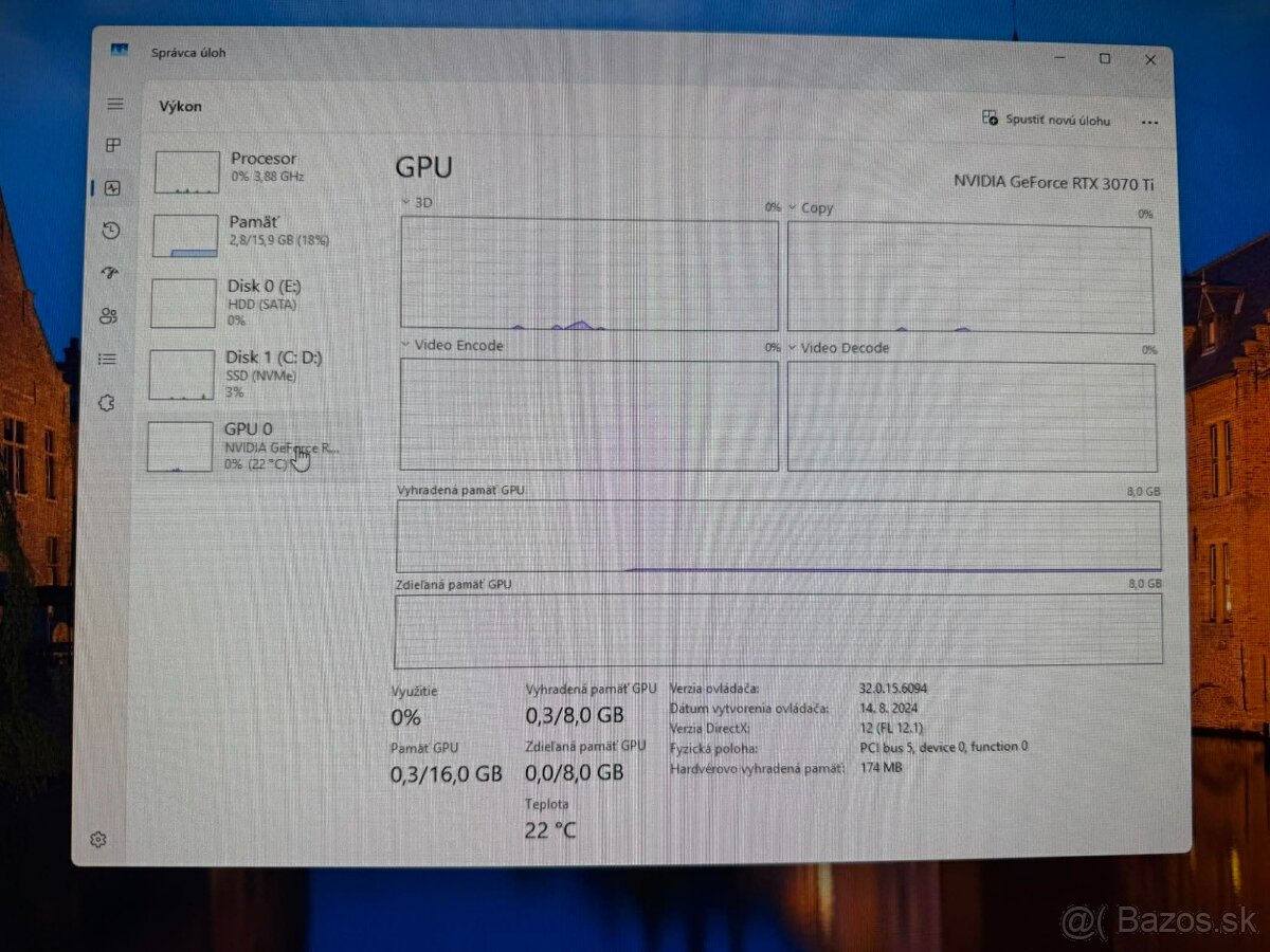 Ryzen 7 5700X3D, RTX 3070 Ti, 16GB DDR4 - 4
