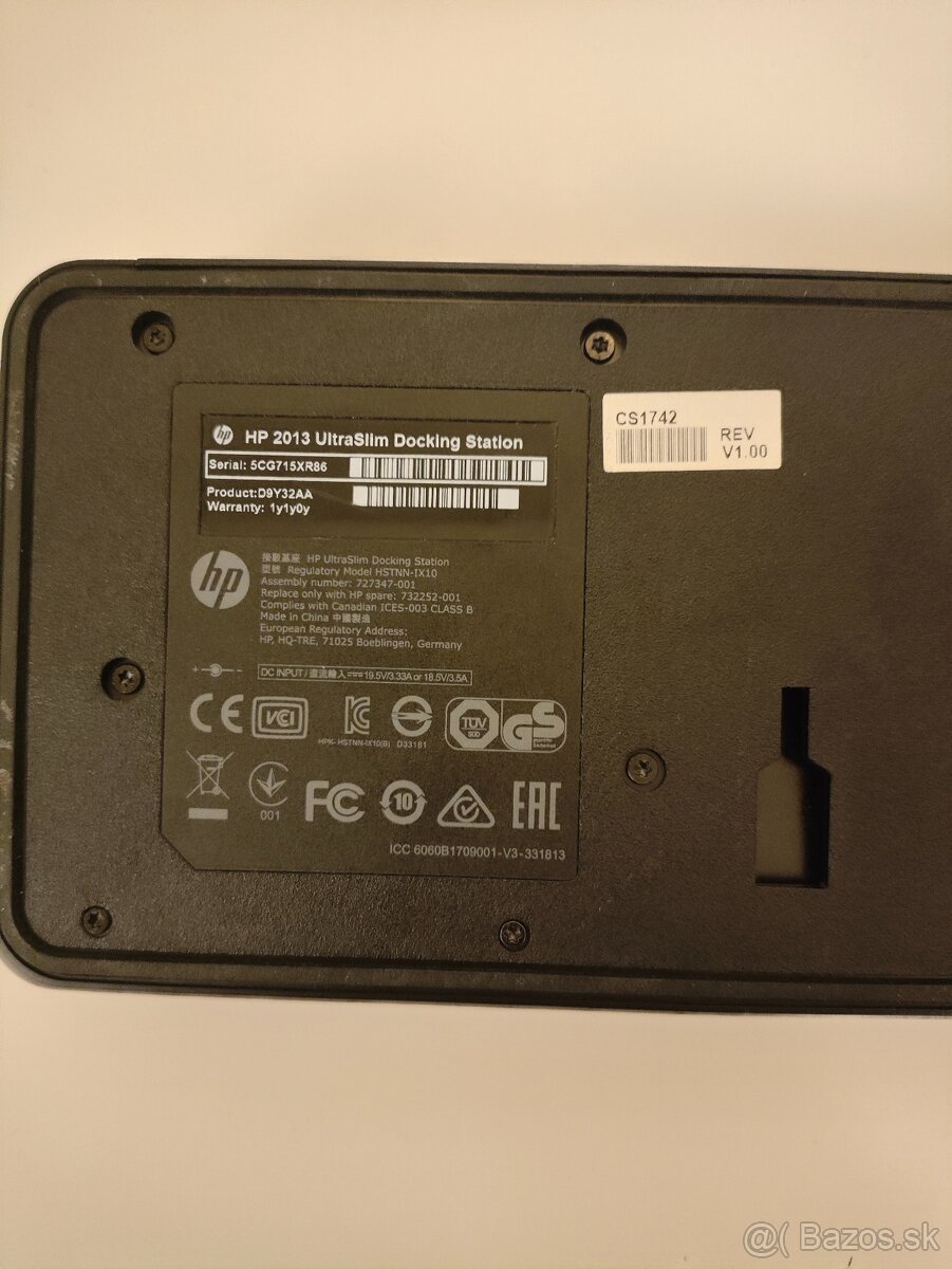 Predám HP 2013 UltraSlim Docking Station + originálny adapté - 4