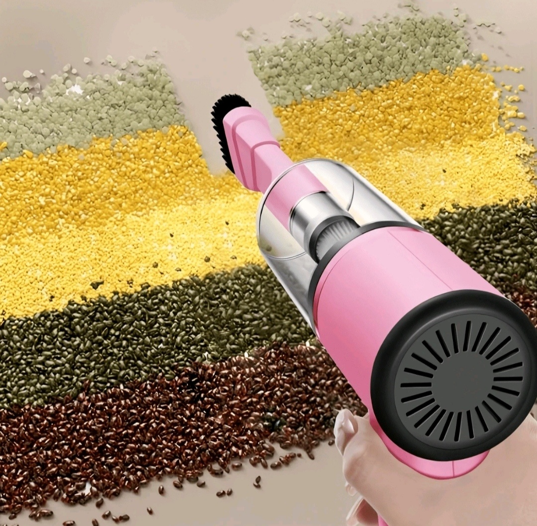 Mini Prenosný vysávač 3v1, ružový - 4