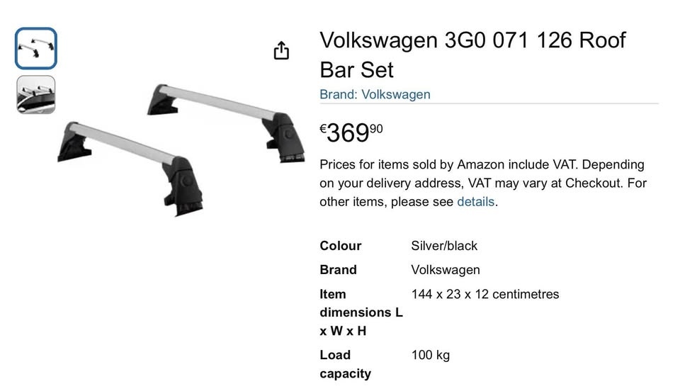 Predám originál VW Passat B8 priečny nosič - 4