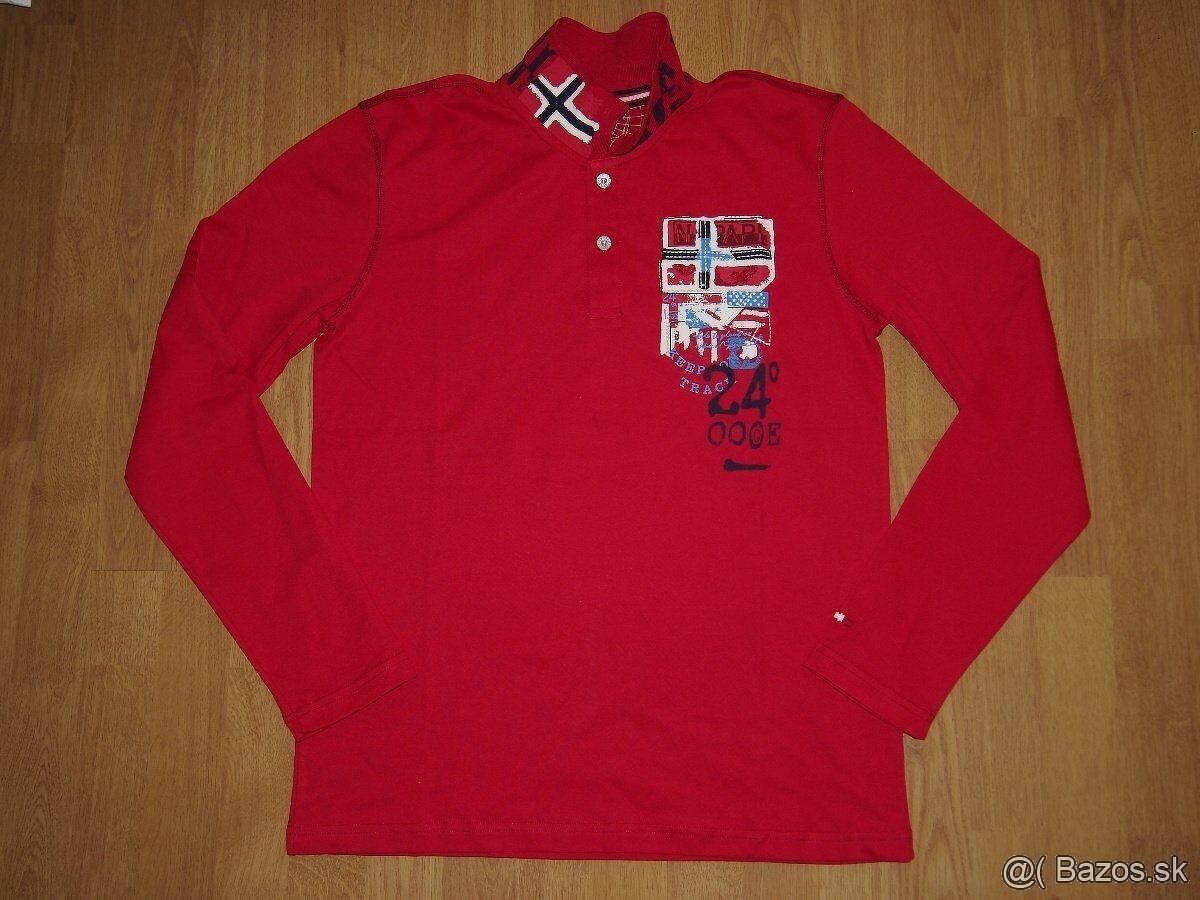 Napapijri pánske polo tričko s dlhým rukávom - 4