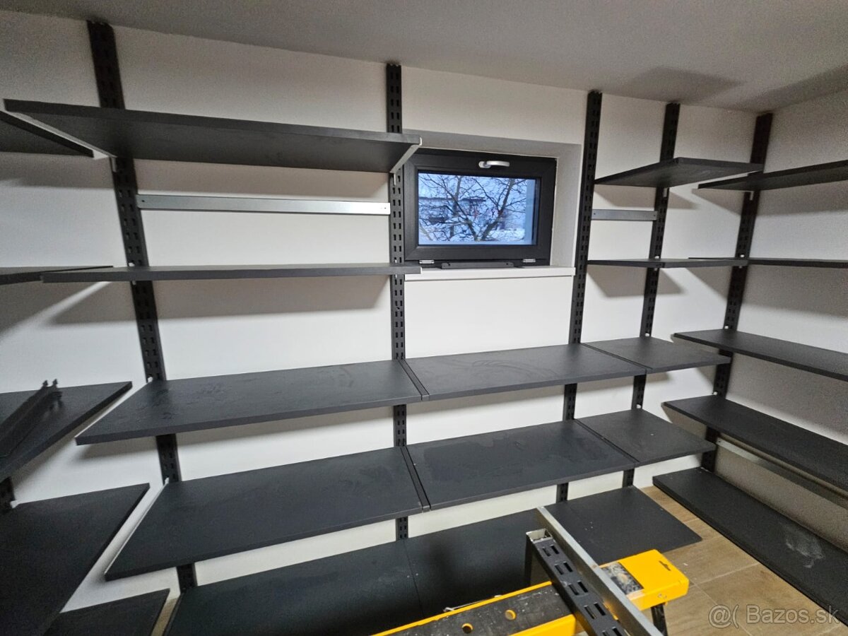 Predám kvalitný nástenný regálový systém – 75 €/bm - 4