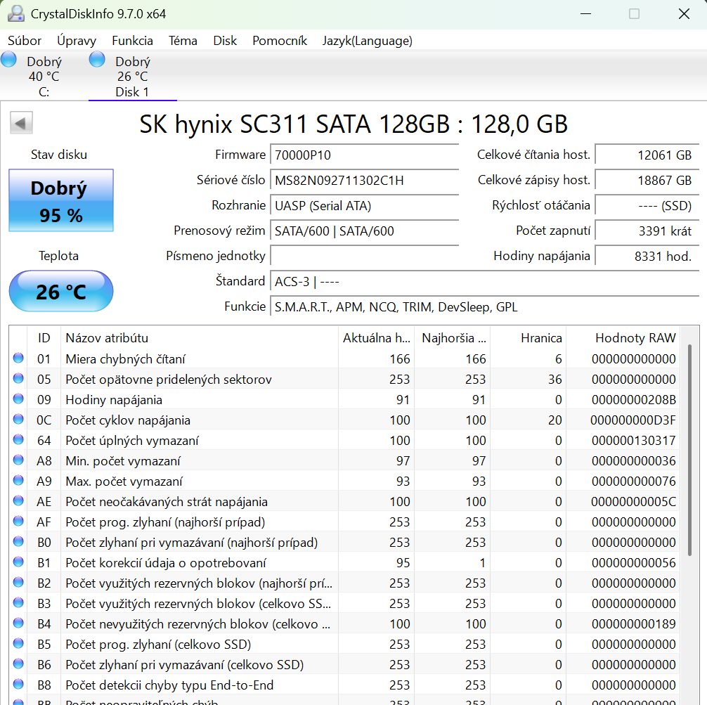 SSD 128 Gb Sata 2.5 1000 Gb HDD - 4