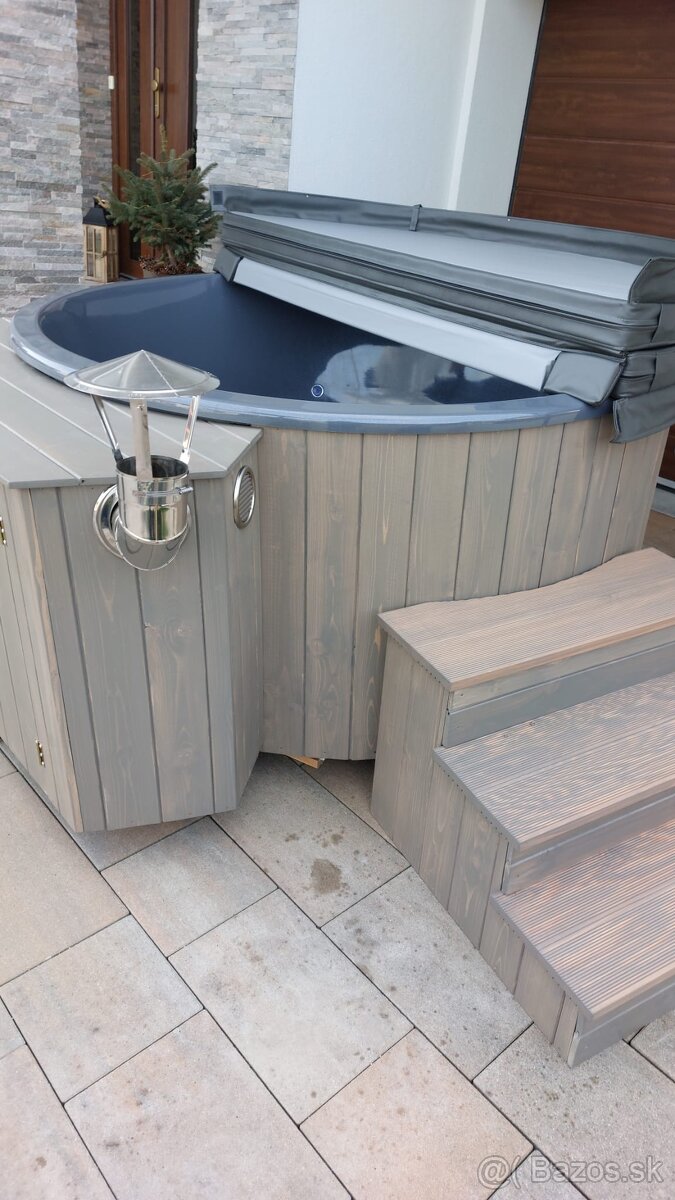 Kúpacia kaďa - vírivka s plynovým ohrevom vody (10kg flaša) - 4