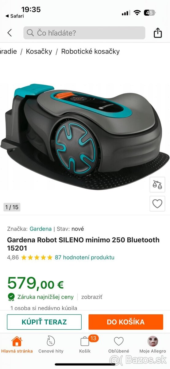 Kosacka Gardena robot Sileno minimo 250 - 4