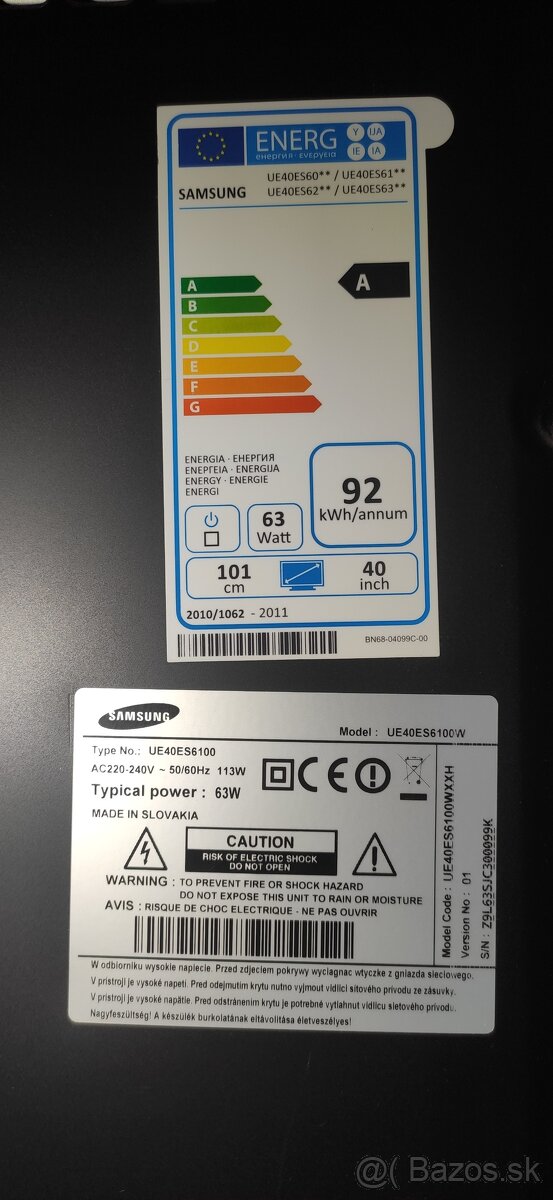 Samsung UE40ES6100 – 40" Full HD LED, Smart TV, TOP stav - 4