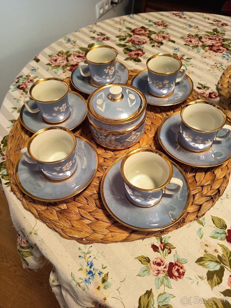 Kavova suprava modra, porcelan - 4