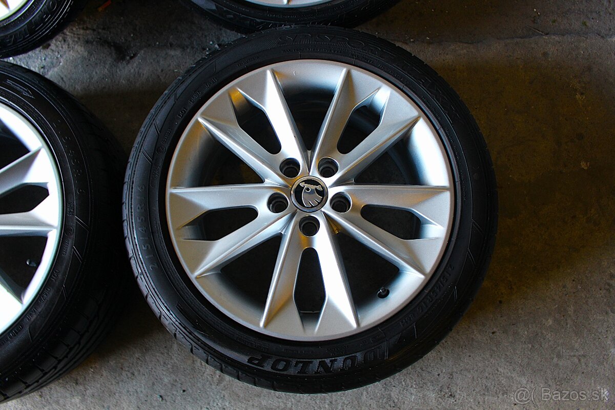 16”--ORIG--VW--KONCERN--ŠKODA FABIA-5x100 R16---LETNA-SADA - 4