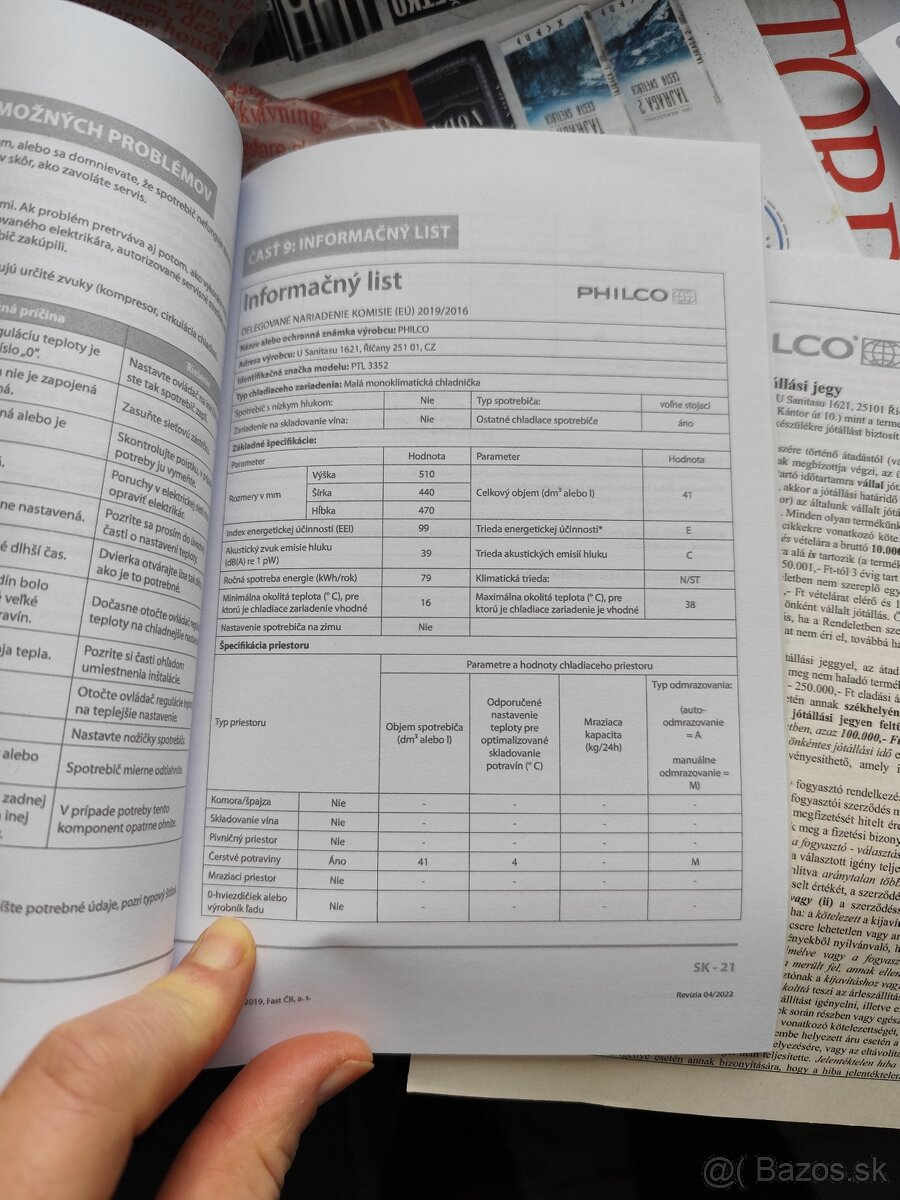 Chladnička 41l Philco - 4