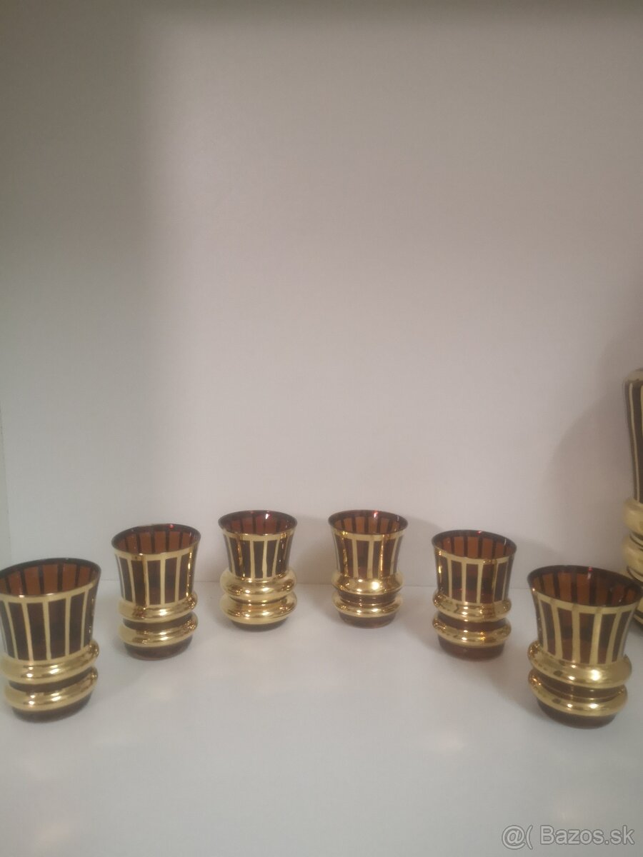 Retro súprava - karafa a poháre - 4