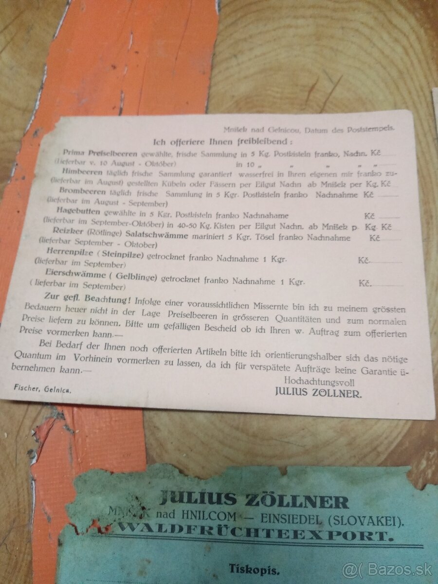 Papier Maďar.kralovska pošta.tiskopis - 4