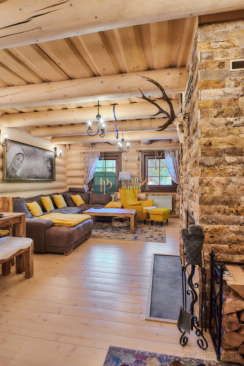 Predaj 4 izbový zrub pri lese, 7,5á pozemok, Nízke Tatry, EX - 4