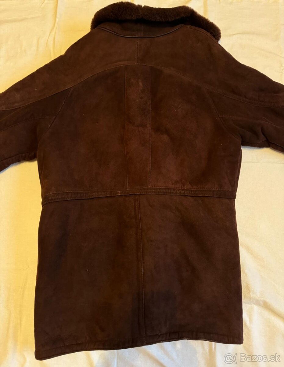 Pánsky zimný ovčí kožuch +čiapka,výhodná cena - 4