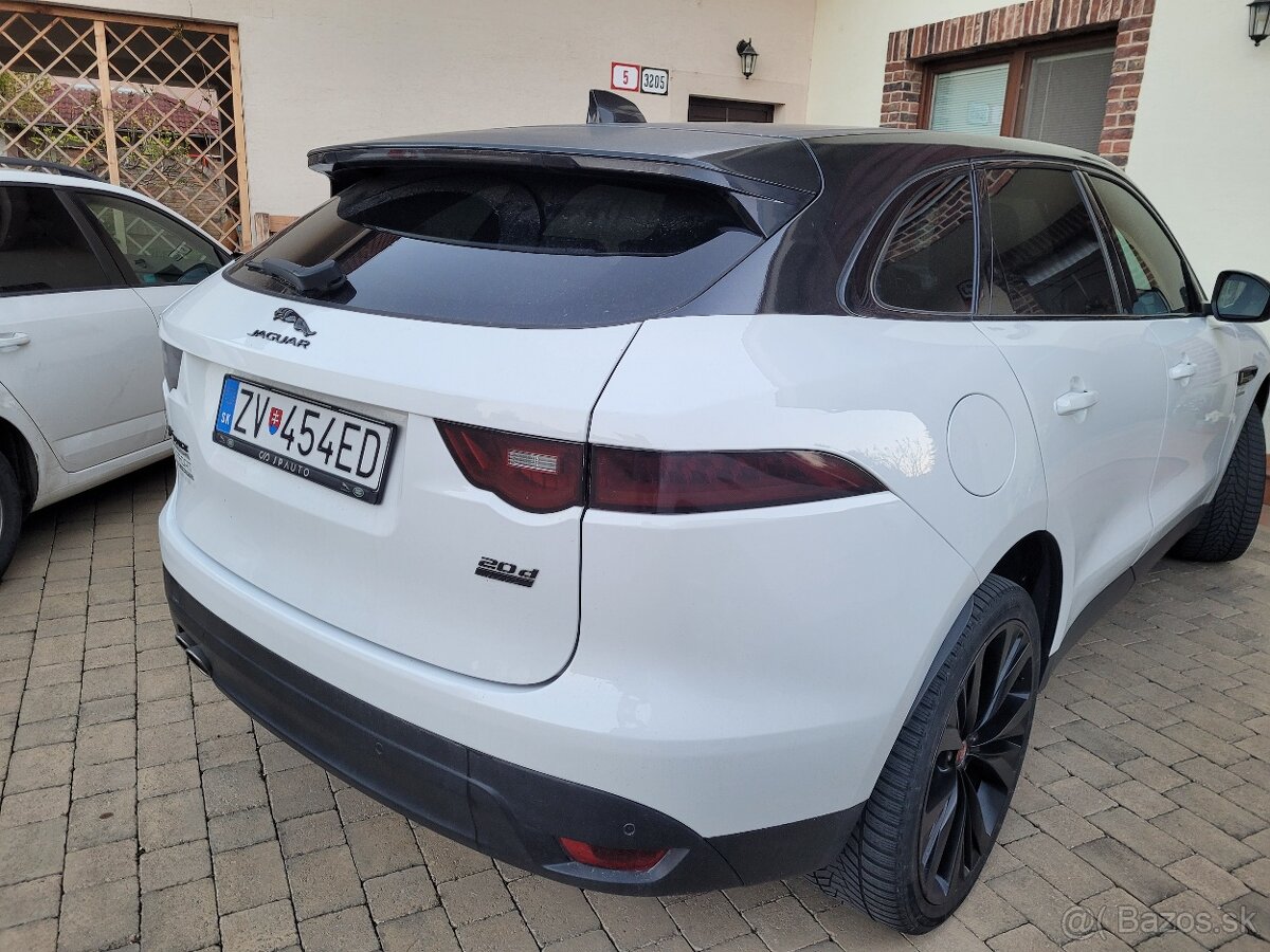 Predám SUV Jaguar F-PACE 2,0 d, 4/2017, automat 4x4