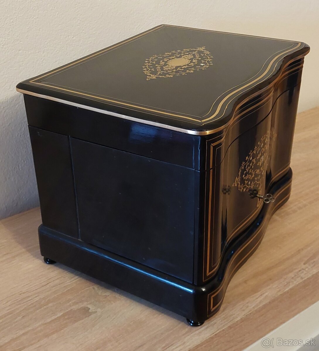 Likérnik Boulle Napoleon III Cave a liqueur - 4