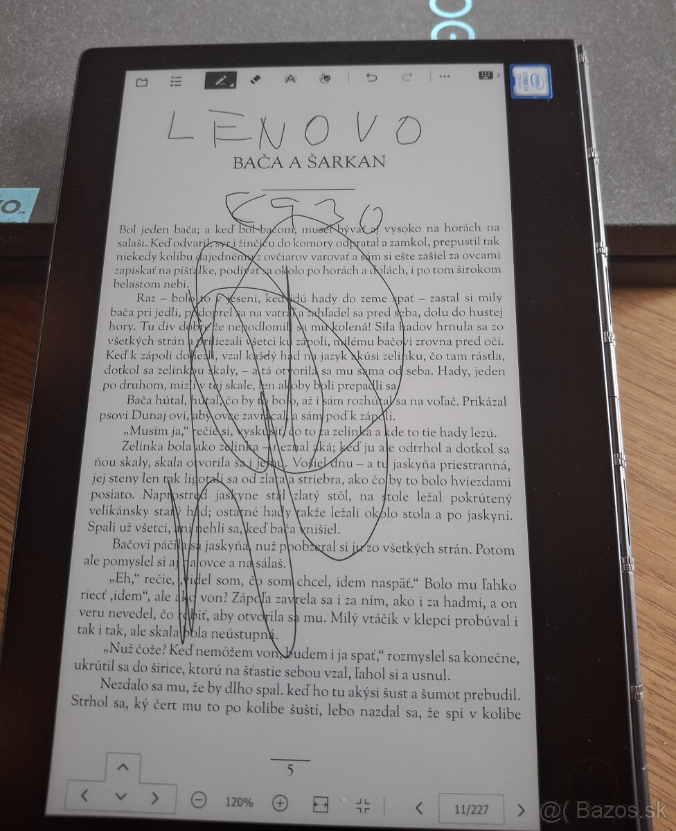 Lenovo Yoga Book 2, Dual Displej E-Ink, i5 - 4