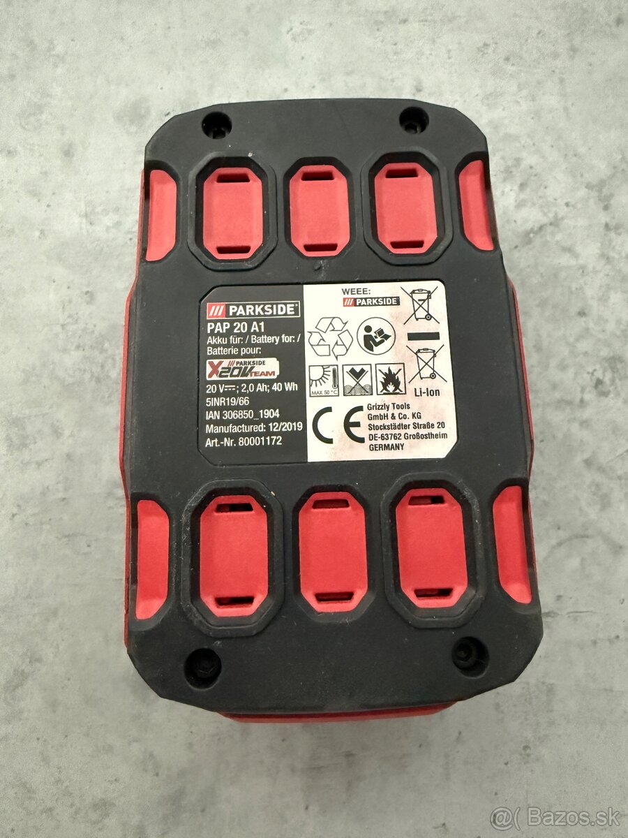 Bateria Parkside 20V 2Ah nova nefunkcna - 4