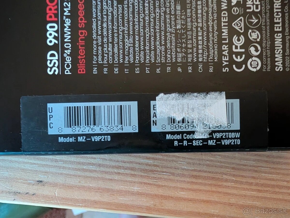 Nový SSD disk Samsung 990 PRO – 2TB NVMe - 4