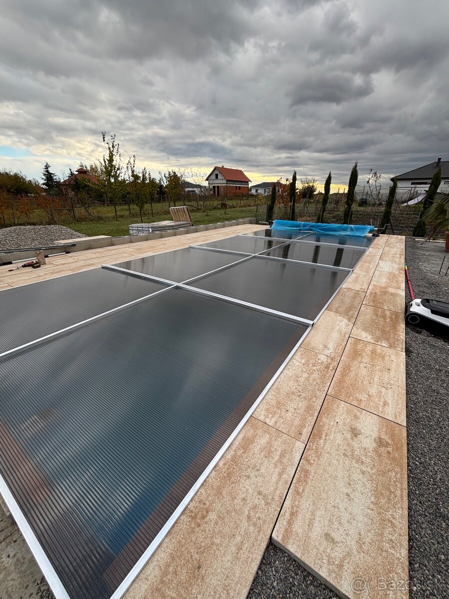 Zastrešenie bazéna 3,8m 4,2m 4,8m 7,2x3,3m prekrytie bazéna - 4